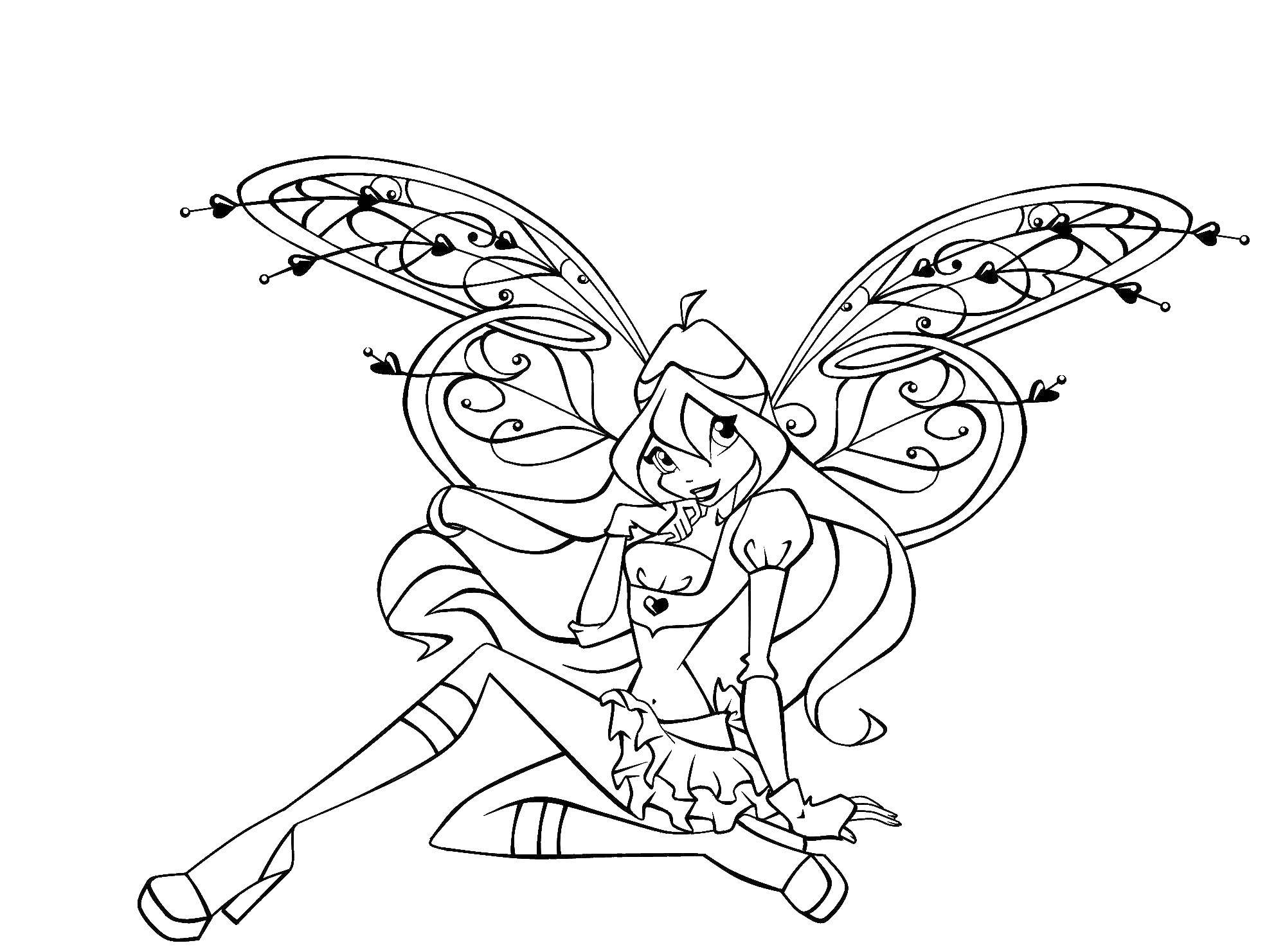 Coloring Winx fairies. Category Winx. Tags:  fairies, the winx girls.