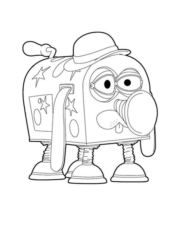 Coloring Drawing funny robot. Category Pets allowed. Tags:  robot.