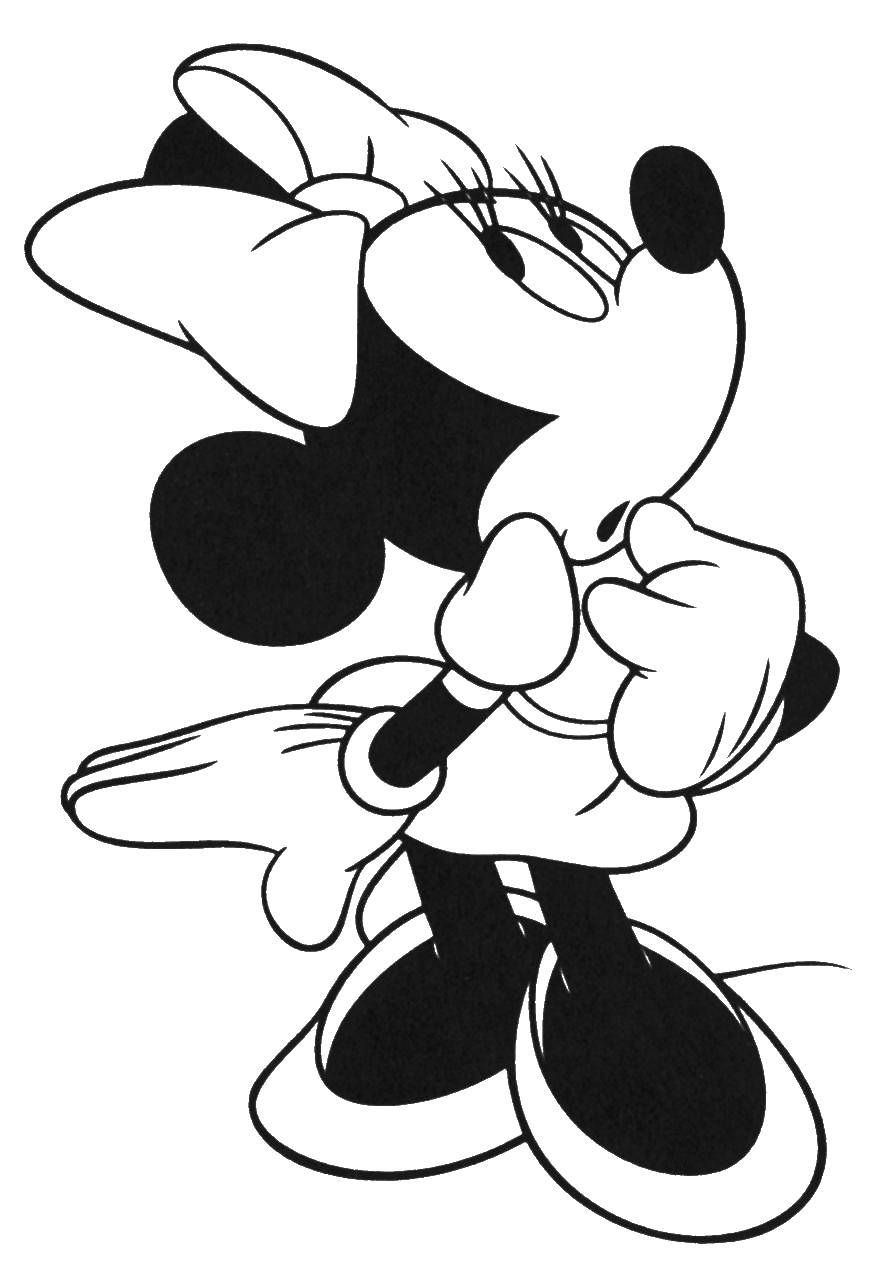 Coloring Mickey mouse. Category Disney coloring pages. Tags:  cartoon, Mickey mouse, mouse.
