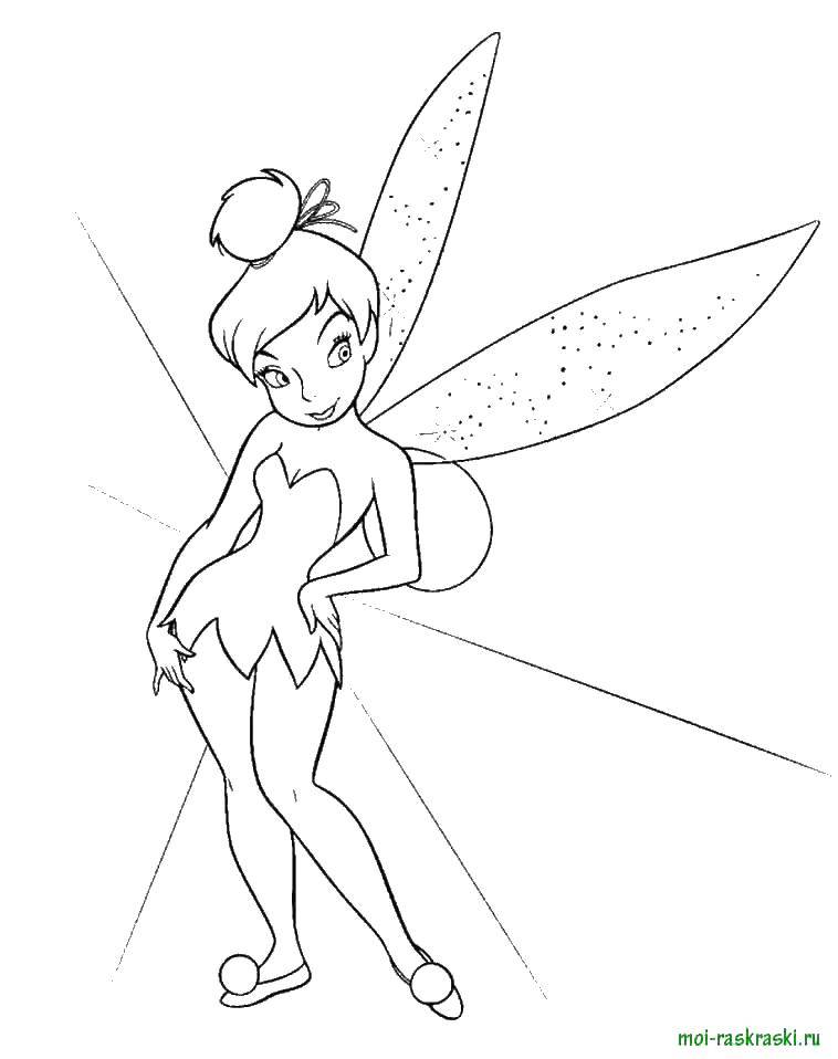 Coloring Fairy Dinh Dinh. Category Cartoon character. Tags:  fairies, Ding Ding, .