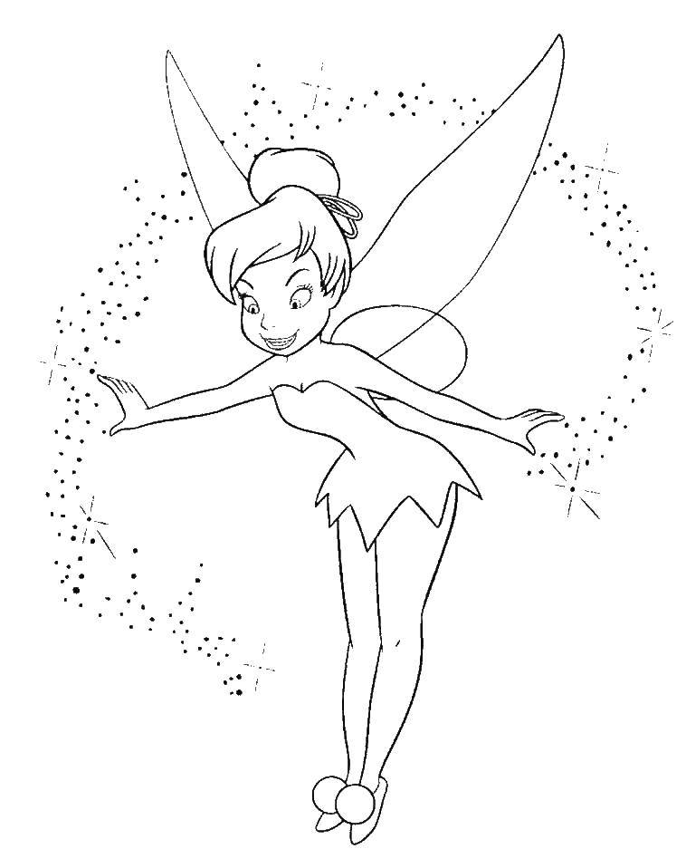 Coloring Fairy. Category fairies. Tags:  fairies.
