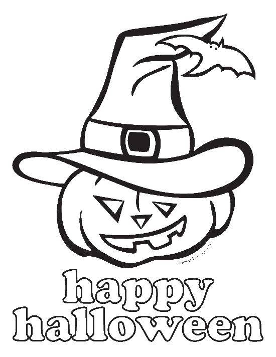 Coloring Halloween. Category Halloween. Tags:  Halloween, night, pumpkin, fear.