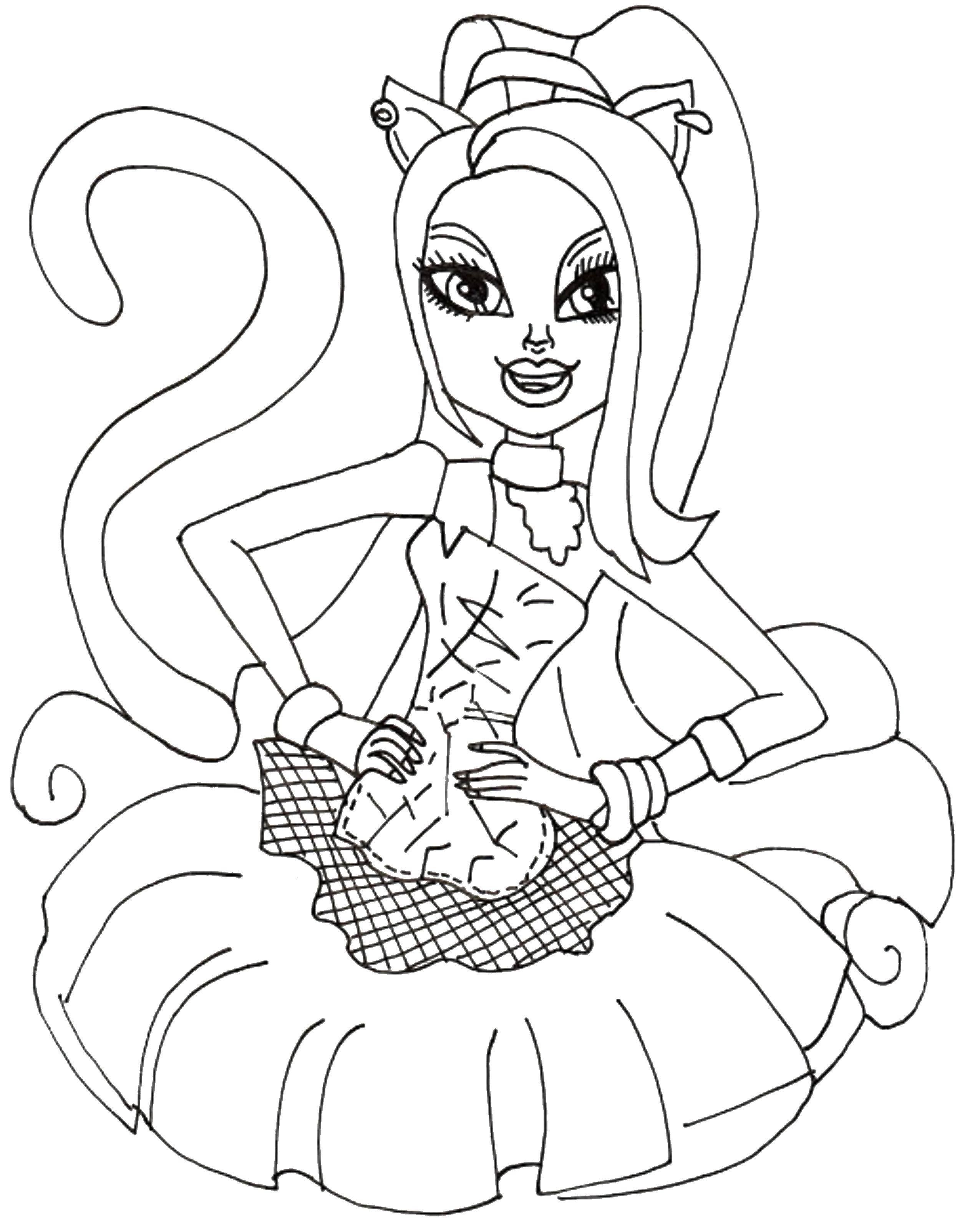 Coloring Monster high. Category Monster high. Tags:  monster high, freak fusion.