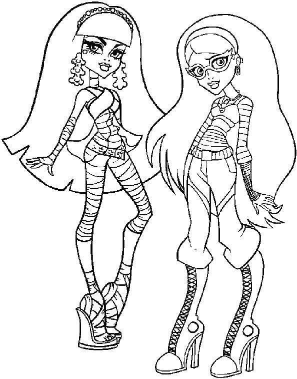 Coloring Monster high. Category Monster high. Tags:  monster high, cartoon, girls.