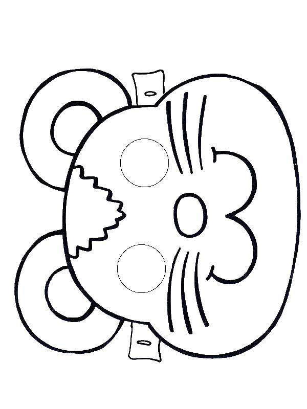 Coloring Mask. Category mask. Tags:  mask, mouse, masquerade.