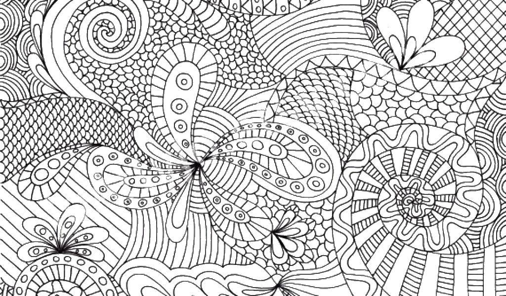 Coloring Flower patterns. Category coloring antistress. Tags:  patterns.