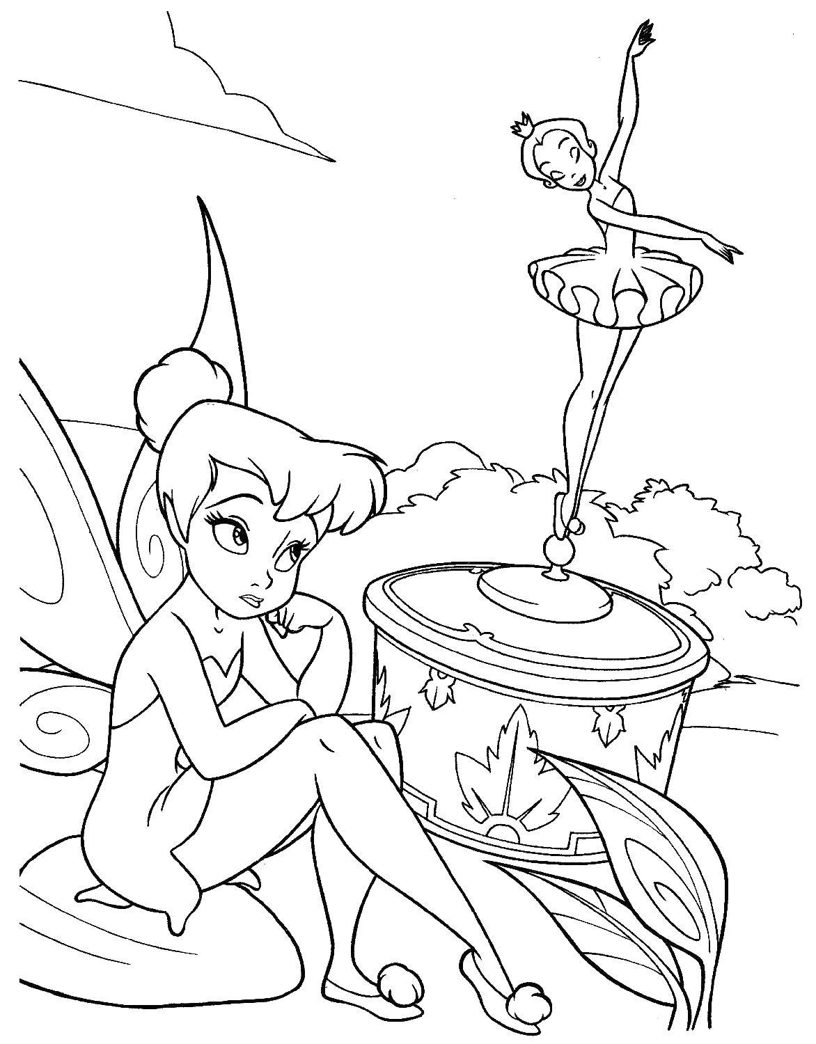 Coloring Tinker bell and the lost. Category fairy. Tags:  fairy, Dindin.