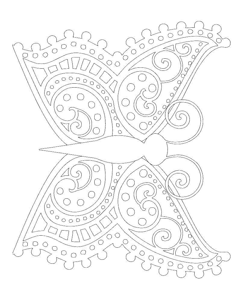 Coloring Butterfly pattern. Category Butterfly. Tags:  butterfly.