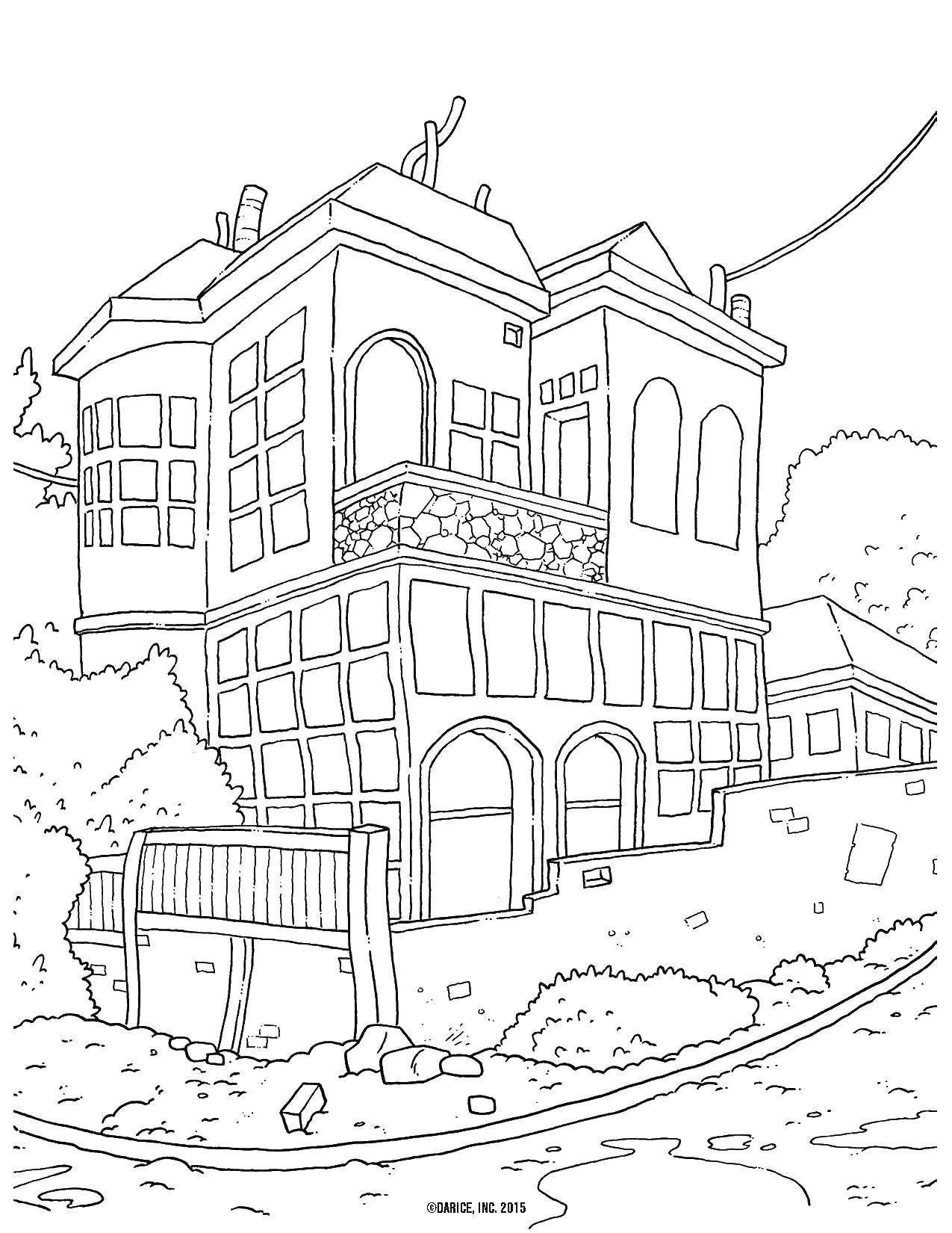 Опис: розмальовки  Будинок. Категорія: будинку. Теги:  будинок.