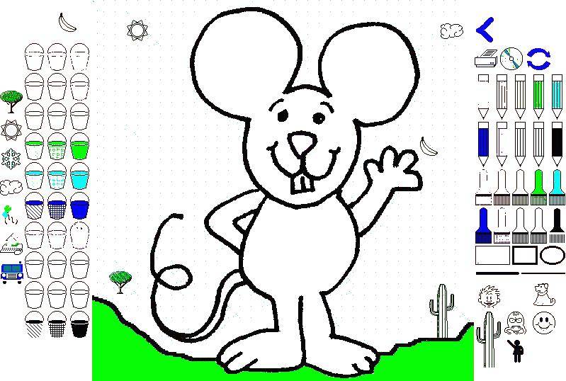 Название: Раскраска Мышка. Категория: Животные. Теги: мышка.