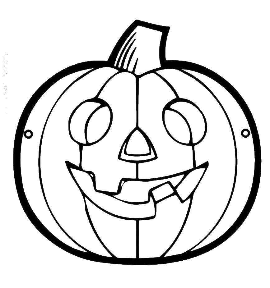 Coloring Pumpkin on Halloween. Category Halloween. Tags:  Halloween, Ghost, pumpkin.