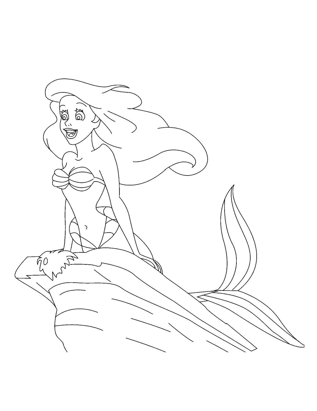 Coloring Mermaid Ariel. Category The little mermaid. Tags:  Mermaid, Ariel.