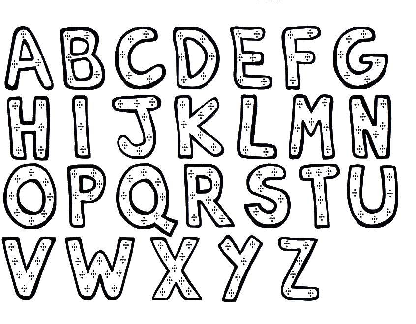 Coloring English alphabet letters. Category English alphabet. Tags:  The alphabet, letters.