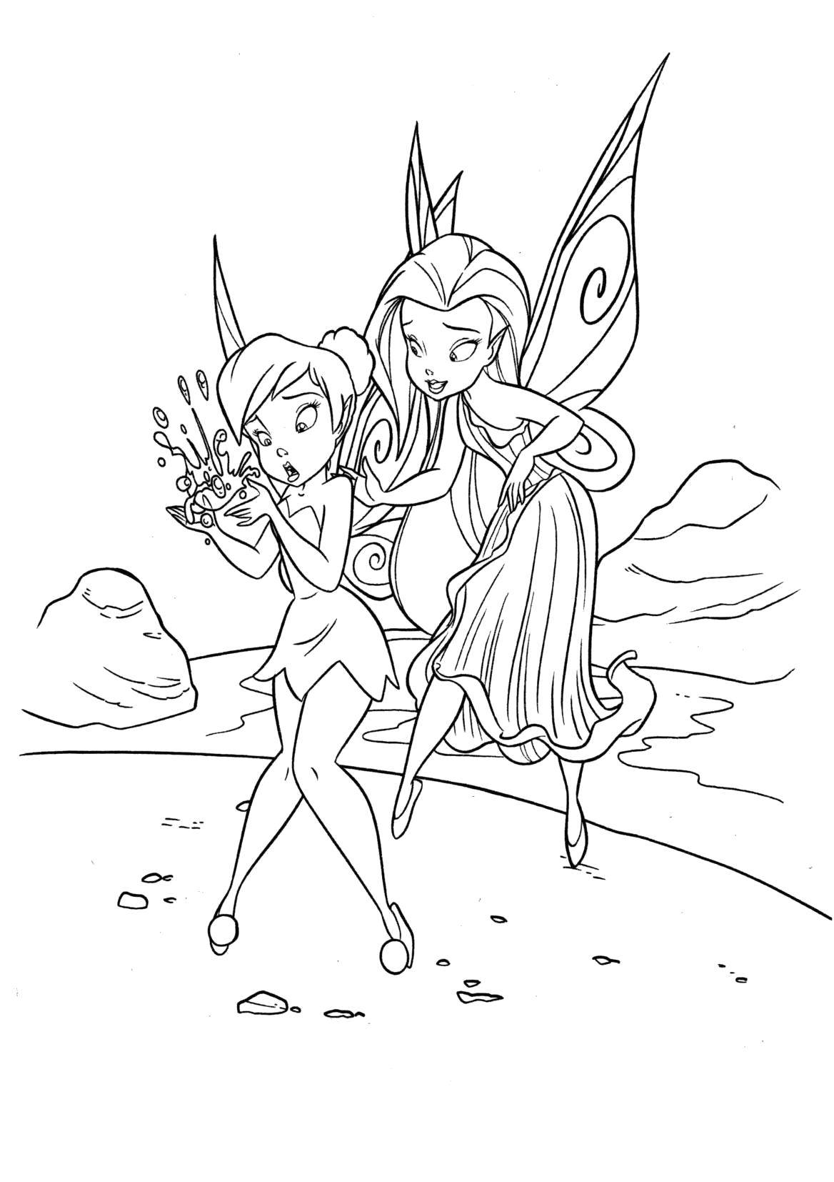 Coloring Fairies from disney fairies . Category fairies. Tags:  Fairy, tale.