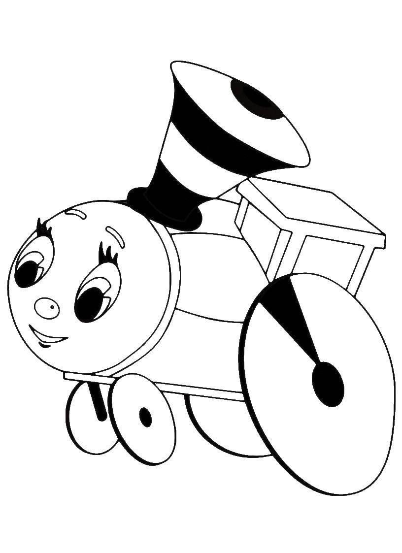 Coloring Train. Category cartoons. Tags:  Train.