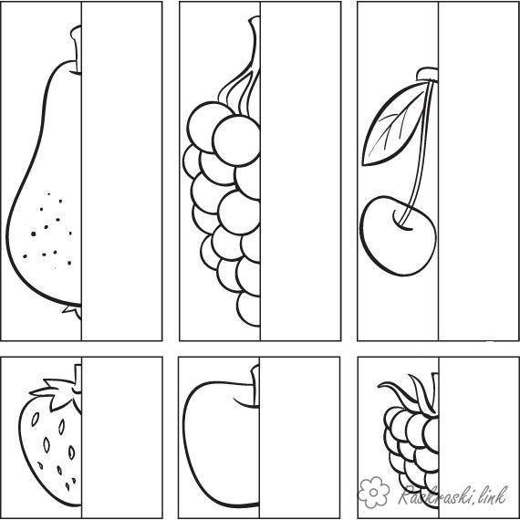 Название: Раскраска Картинки угадай фрукты. Категория: ягоды. Теги: фрукты.
