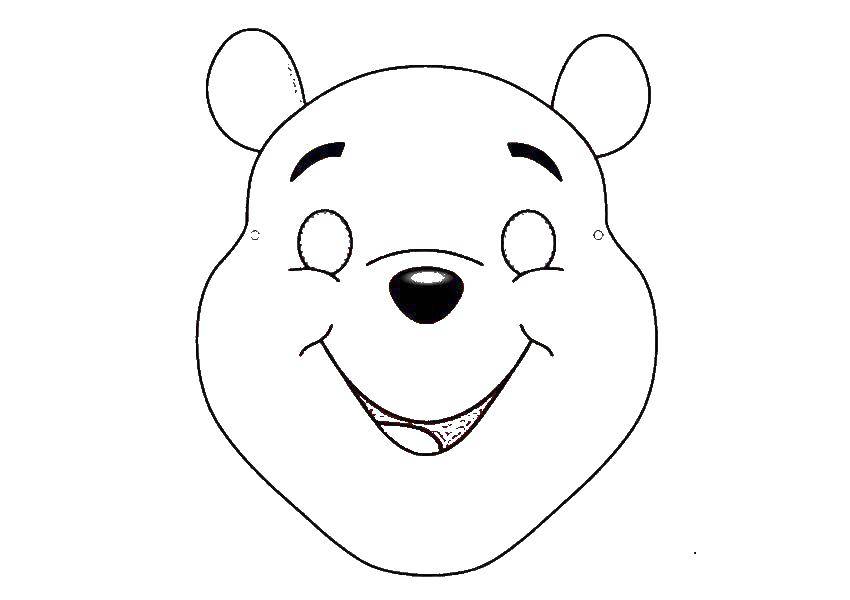 Coloring Mask of Winnie the Pooh. Category Masks . Tags:  Mask, Winnie The Pooh.