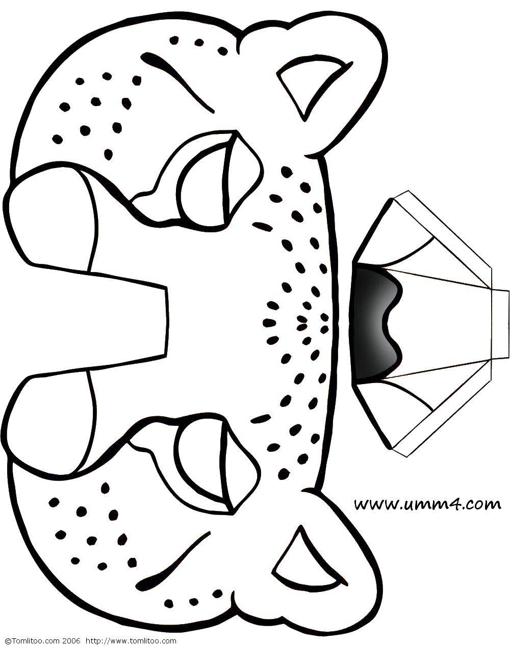 Coloring Tigress. Category Masks . Tags:  the tigress .