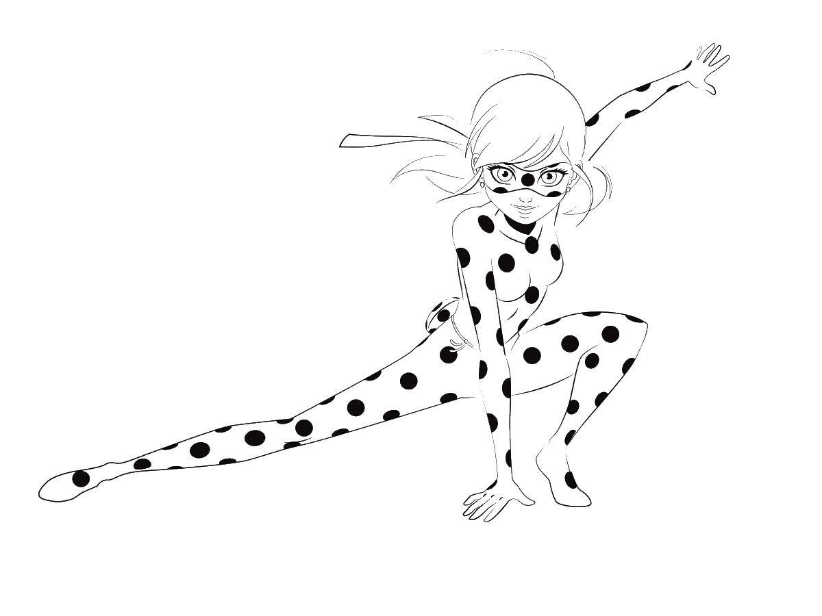 Coloring Lady bug. Category cartoons. Tags:  lady bug, cartoon.
