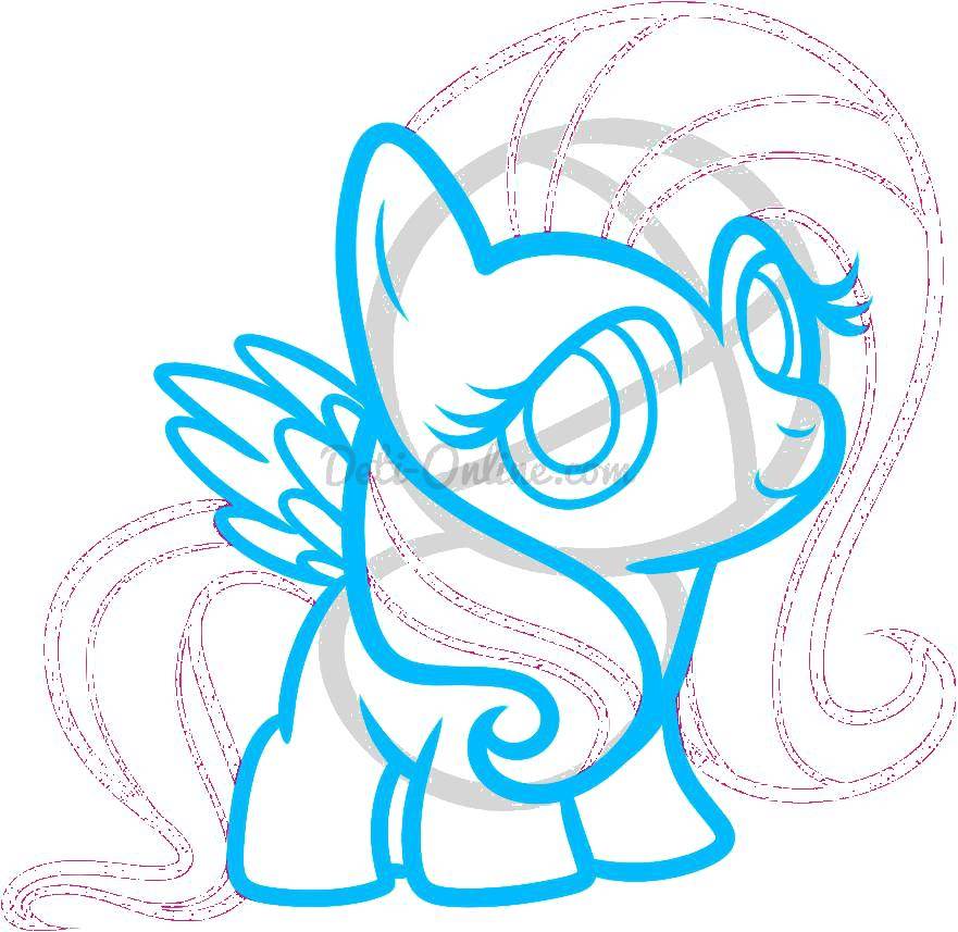 Coloring My little pony fluttershy. Category my little pony. Tags:  fluttershy.