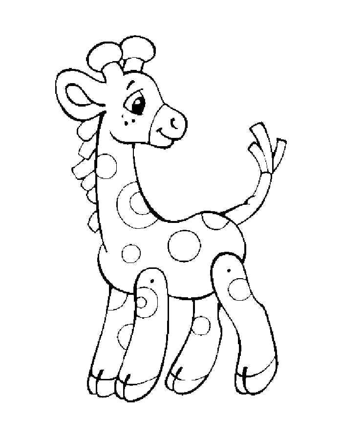 Coloring ... ... With the spots. Category Coloring pages for kids. Tags:  Animals, giraffe.