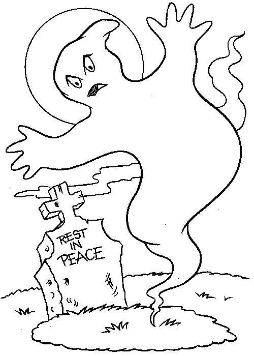 Coloring Ghost. Category Halloween. Tags:  ghosts, Halloween.