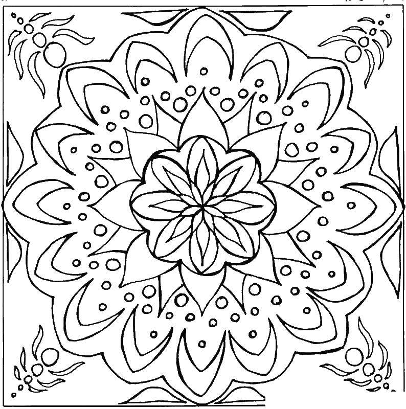 Coloring Patterns flowers. Category patterns. Tags:  patterns, flowers.
