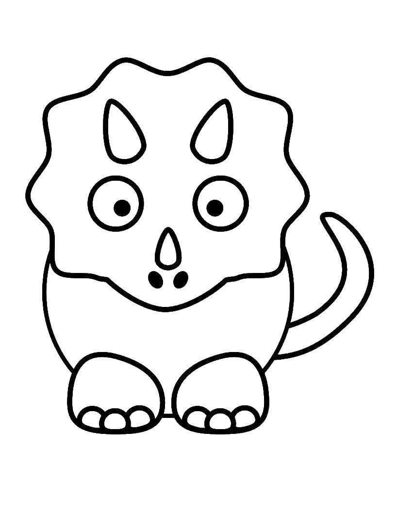 Coloring Dinosaur. Category Coloring pages for kids. Tags:  Dinosaur.