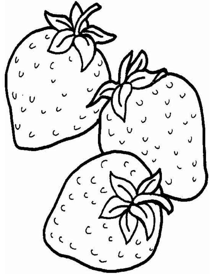 Coloring Strawberry. Category berries. Tags:  strawberries.