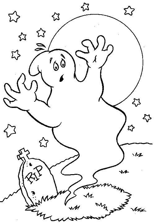 Coloring A Ghost on Halloween. Category Halloween. Tags:  Halloween Ghost, .