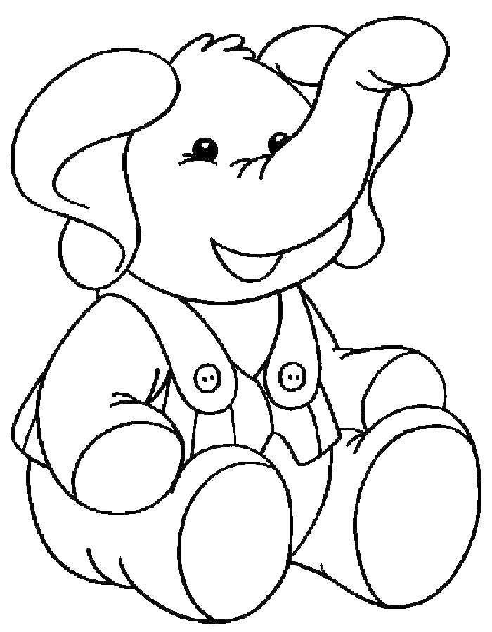 Coloring Elephant. Category Animals. Tags:  elephant.