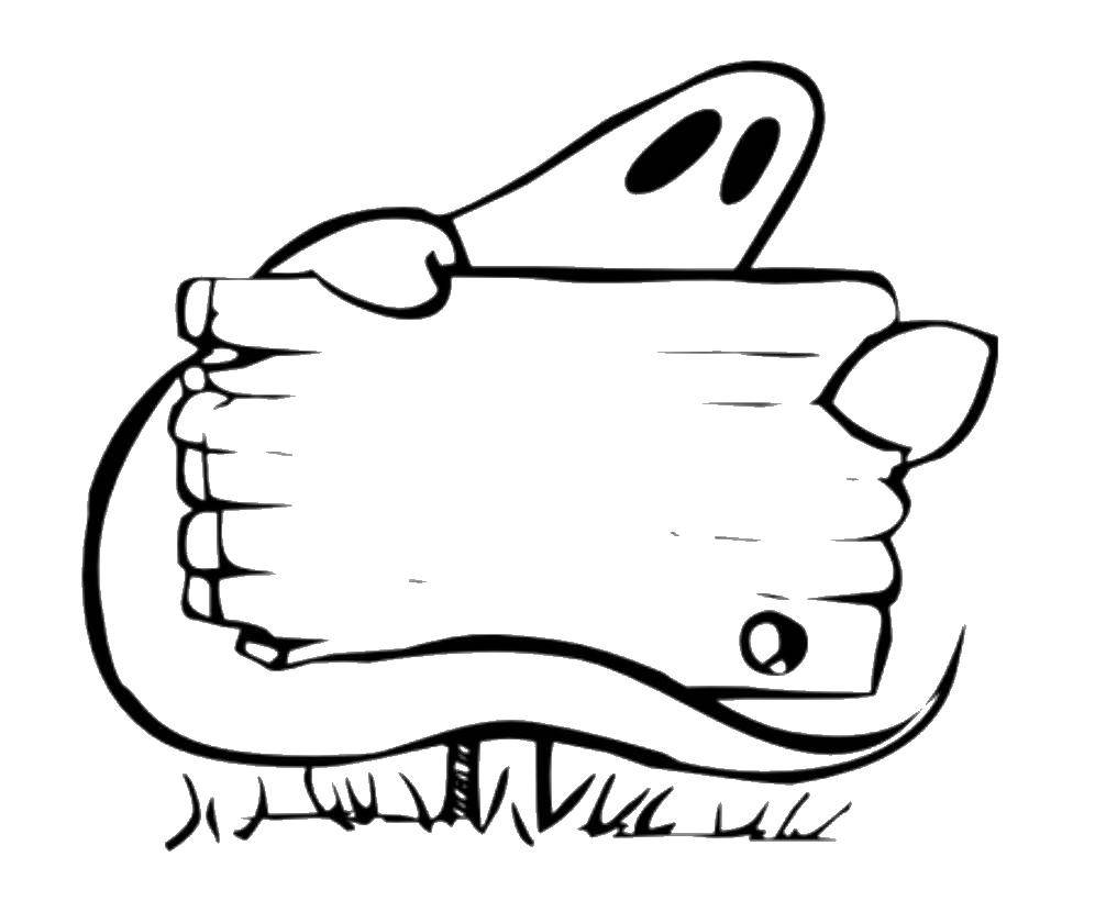 Coloring Cowardly Ghost. Category Coloring pages for kids. Tags:  Halloween, Ghost.