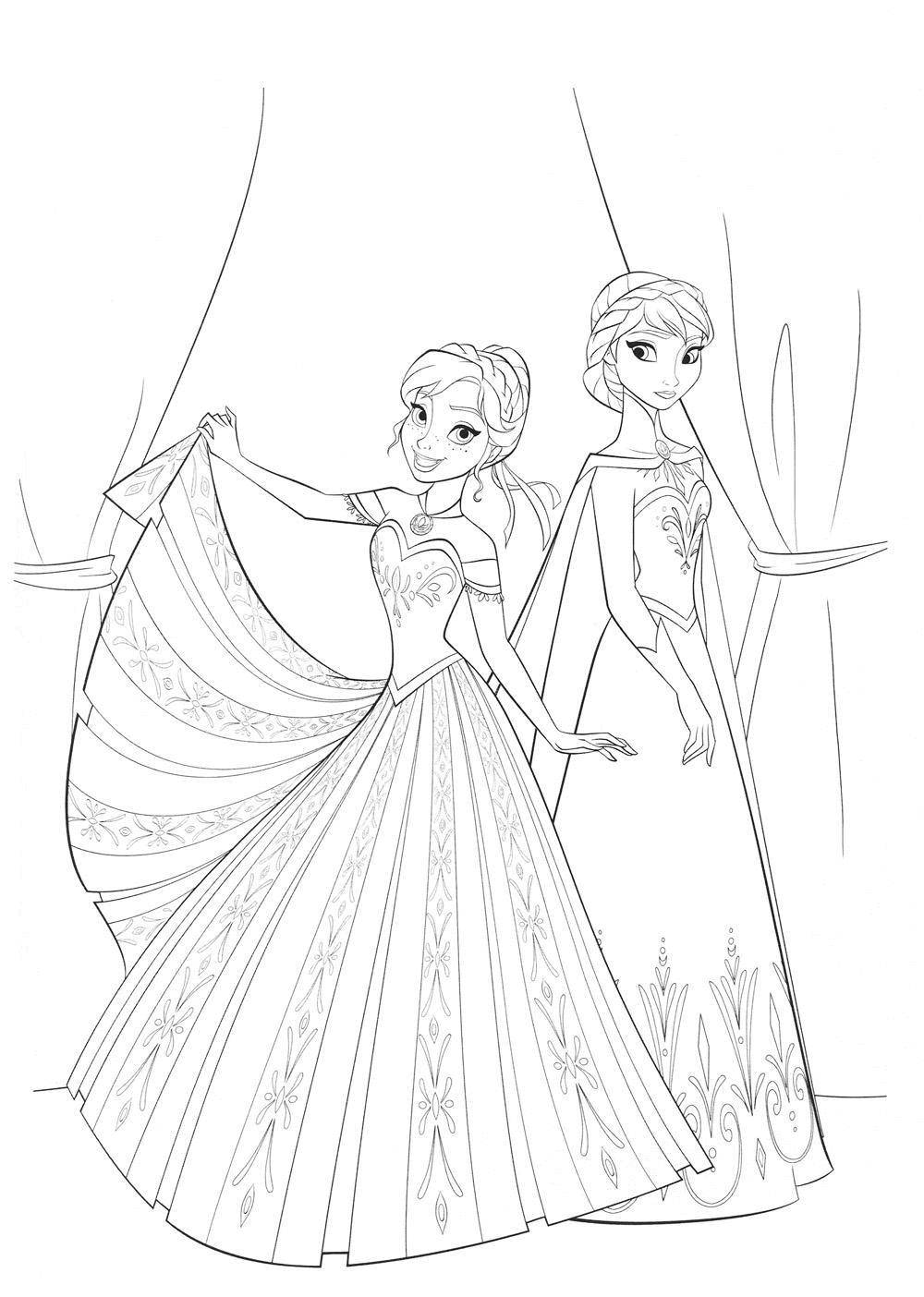 Coloring Cartoon characters cold heart. Category Fairy tales. Tags:  Disney, Elsa, frozen, Princess.