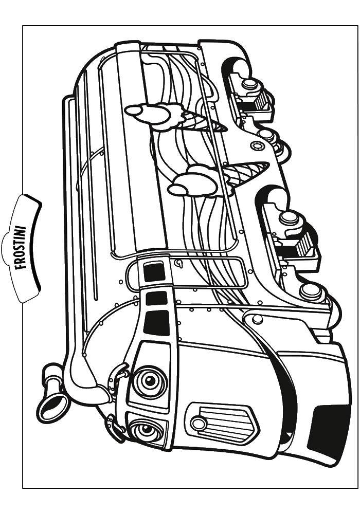 Опис: розмальовки  Чаггингтон веселий паровозик фростини. Категорія: поїзд. Теги:  паровоз, фростини.