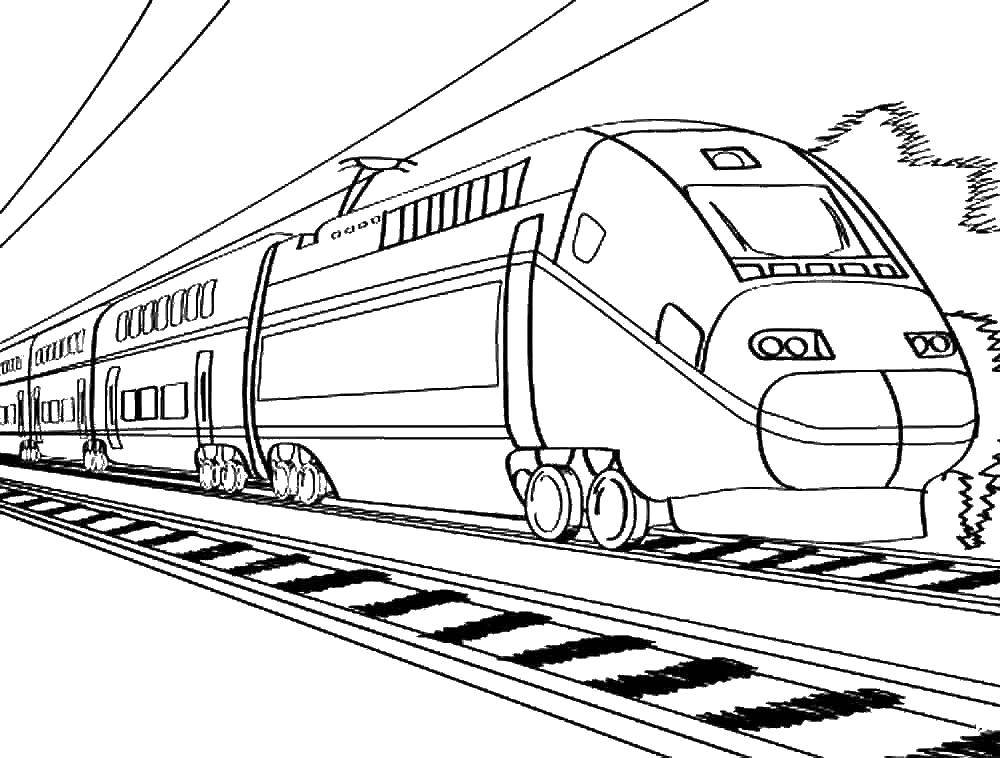 Розмальовки  Поїзд. Завантажити розмальовку поїзд.  Роздрукувати ,поїзд,