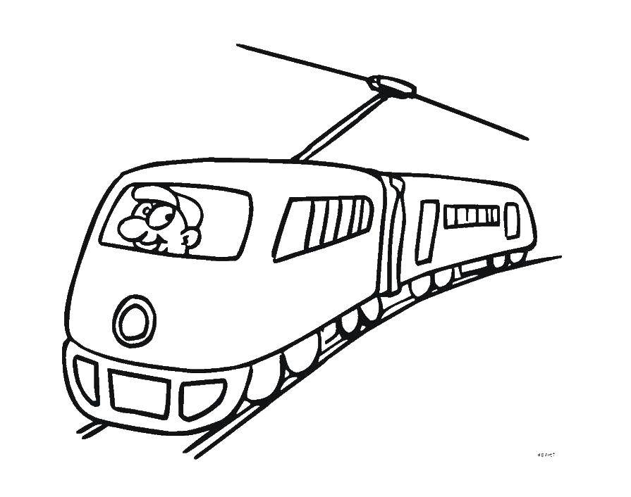 Название: Раскраска Метро. Категория: поезд. Теги: метро.