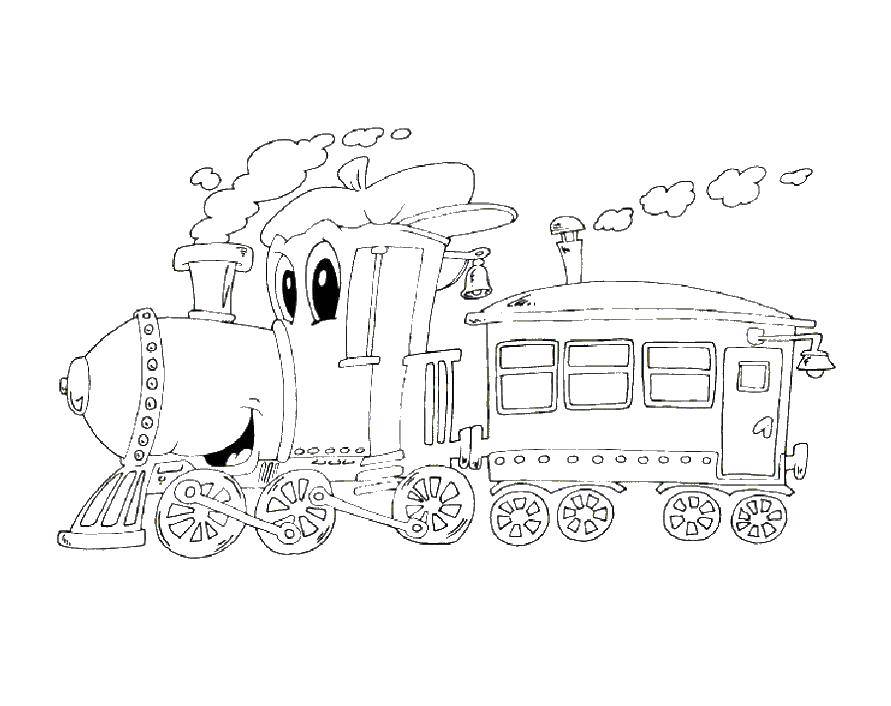 Coloring The engine. Category train. Tags:  locomotive.