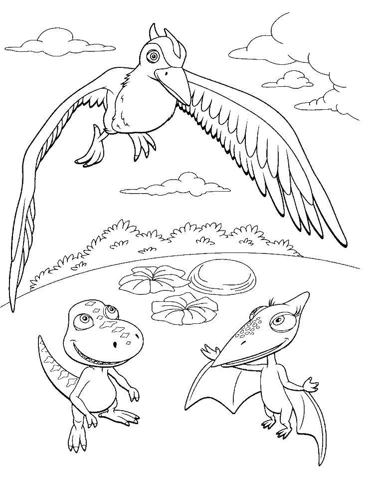 Coloring Ancient dinosaurs. Category dinosaur. Tags:  Dinosaurs.