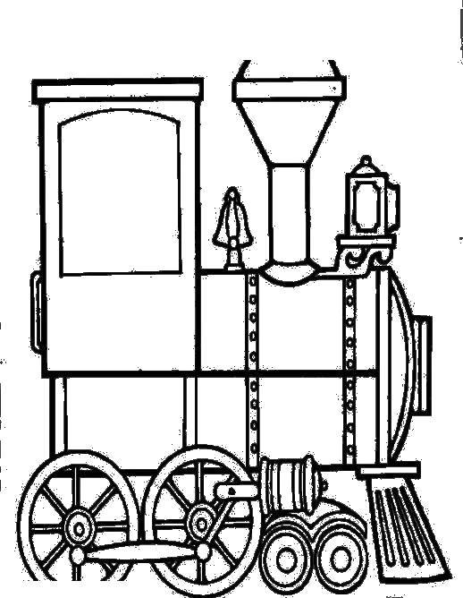 Coloring The engine. Category train. Tags:  locomotive, Thomas.