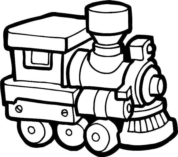 Coloring The engine. Category train. Tags:  locomotive.