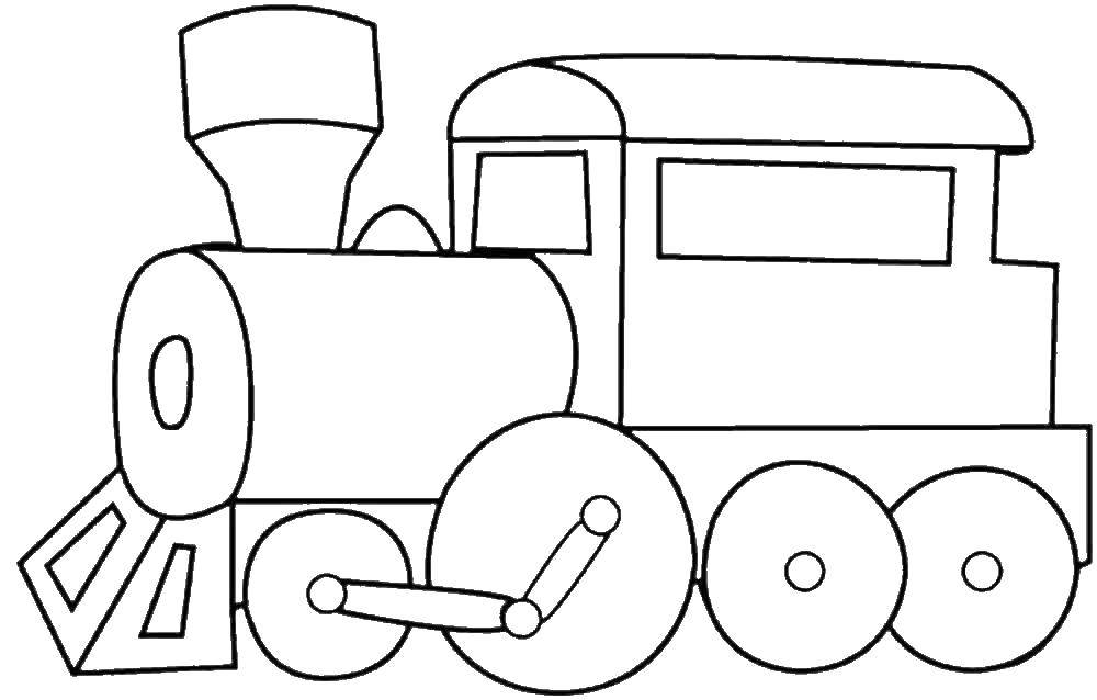 Coloring Train. Category train. Tags:  The train, rails.