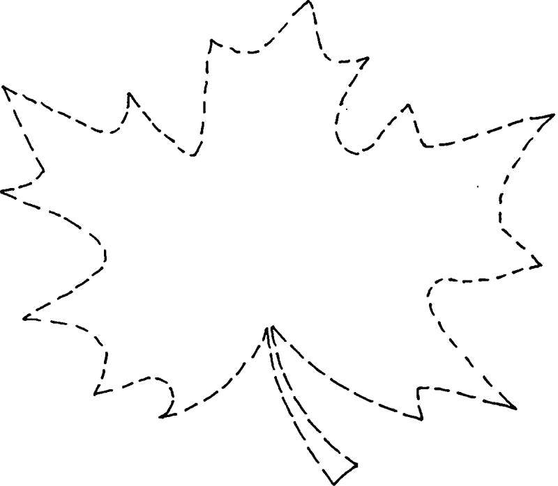 Название: Раскраска Контур кленового листка. Категория: Контуры листьев. Теги: Контур, лист.