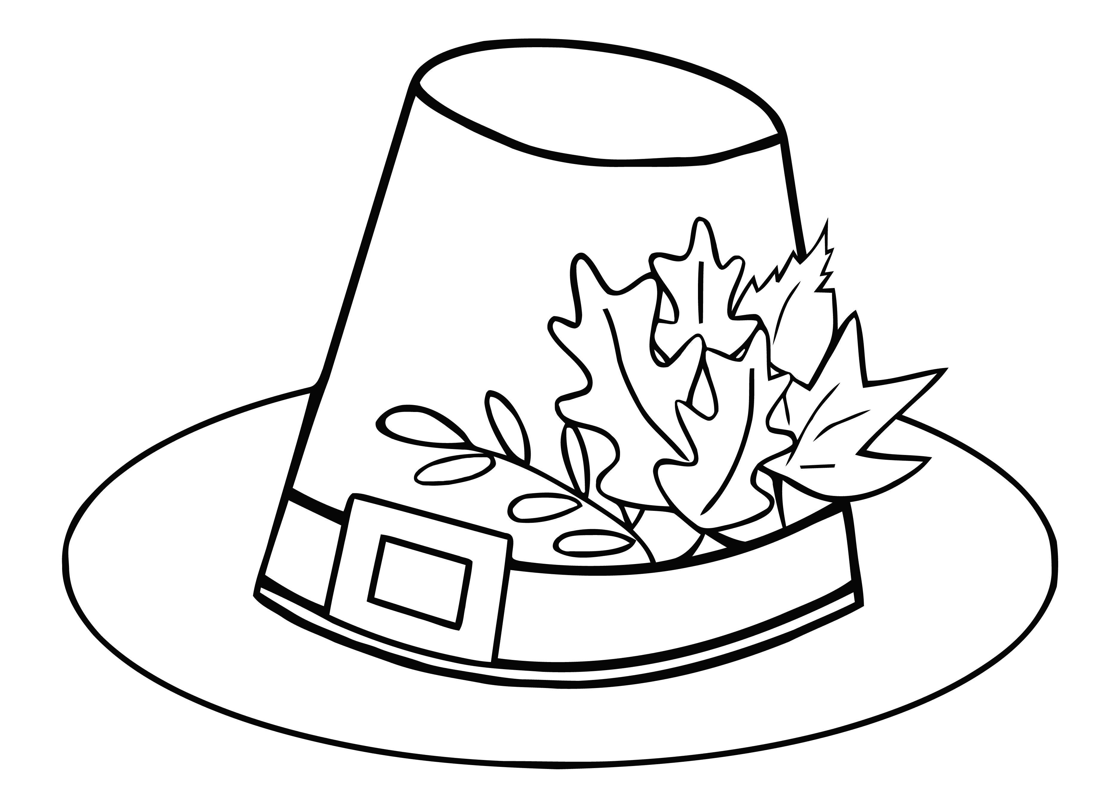 Coloring Hat of the leprechaun. Category Clothing. Tags:  The clothes, hat.