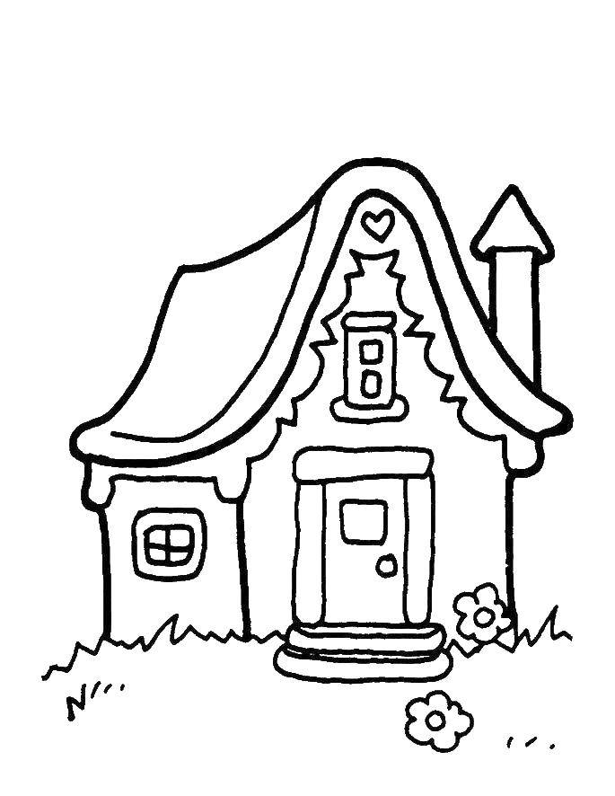 Coloring Fairy house. Category home. Tags:  House, fairy tale.