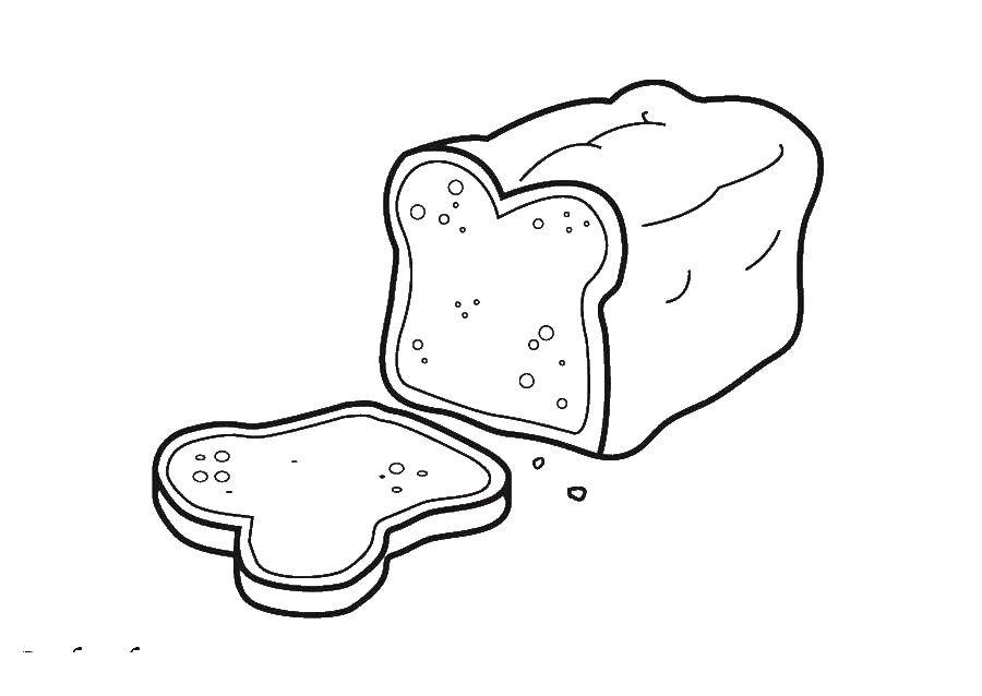 Название: Раскраска Хлеб. Категория: Еда. Теги: хлеб.