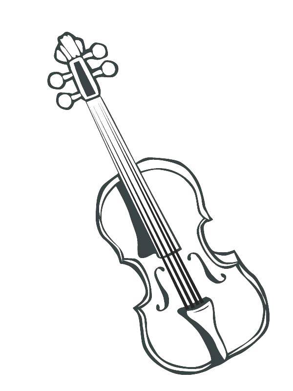 Coloring Elegant cello. Category musical instruments . Tags:  Tool, cello.