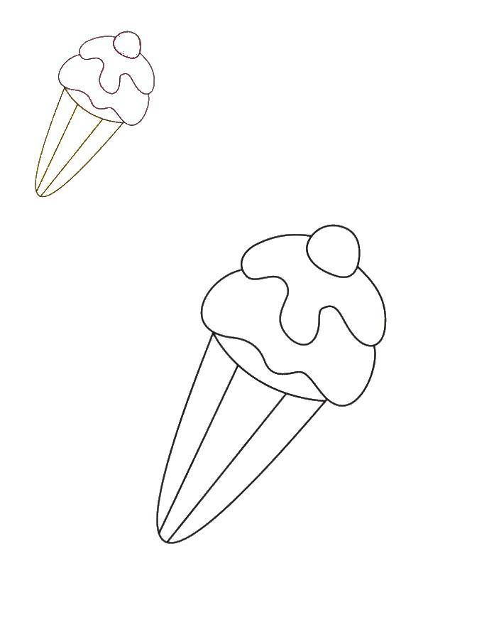 Coloring Ice cream. Category The food. Tags:  ice cream.