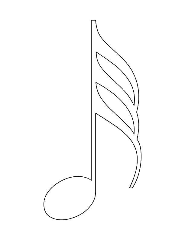 Coloring Note. Category musical instruments . Tags:  note.