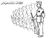 Coloring Soldiers in uniform. Category military. Tags:  soldiers.