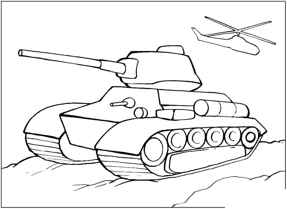Coloring Tank. Category weapons. Tags:  Tank.
